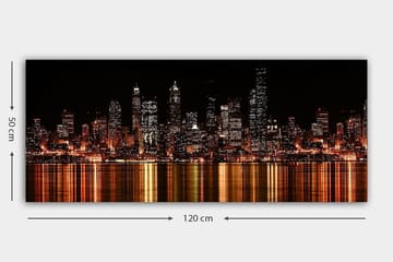 Canvastavla YTY Buildings & Cityscapes Flerfärgad - 120x50 cm - Inredning - Tavlor & posters - Canvastavla