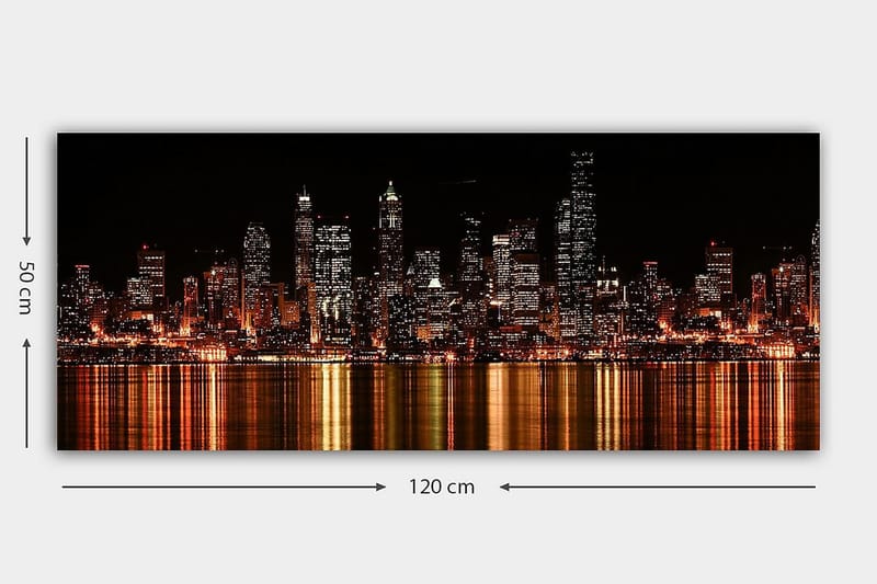 Canvastavla YTY Buildings & Cityscapes Flerfärgad - 120x50 cm - Inredning - Tavlor & posters - Canvastavla