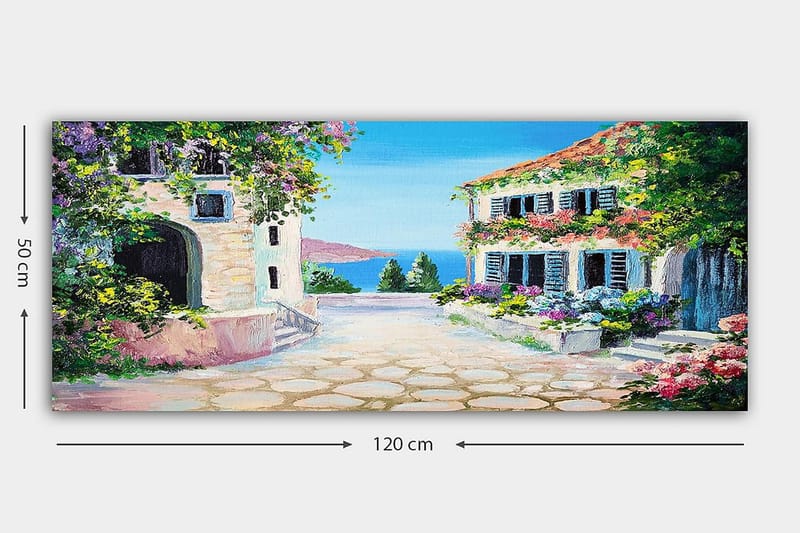 Canvastavla YTY Buildings & Cityscapes Flerfärgad - 120x50 cm - Inredning - Tavlor & posters - Canvastavla