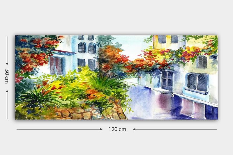 Canvastavla YTY Buildings & Cityscapes Flerfärgad - 120x50 cm - Inredning - Tavlor & posters - Canvastavla