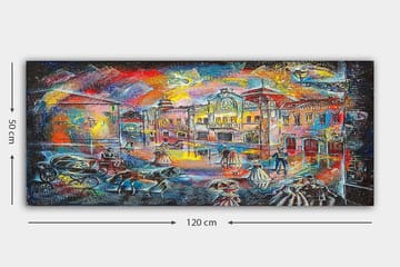 Canvastavla YTY Buildings & Cityscapes Flerfärgad - 120x50 cm - Inredning - Tavlor & posters - Canvastavla