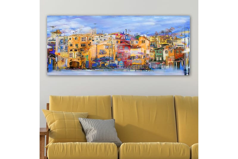 Canvastavla YTY Buildings & Cityscapes Flerfärgad - 120x50 cm - Inredning - Tavlor & posters - Canvastavla