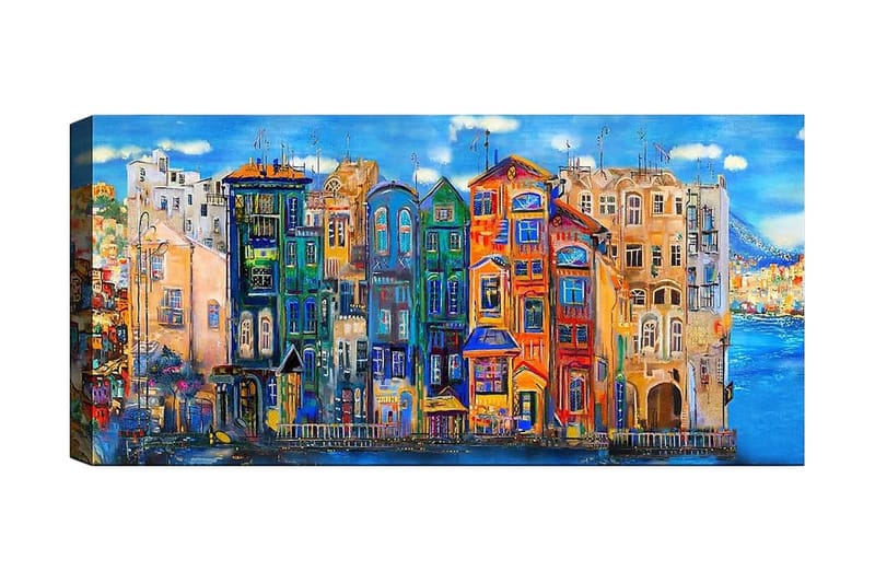 Canvastavla YTY Buildings & Cityscapes Flerfärgad - 120x50 cm - Inredning - Tavlor & posters - Canvastavla