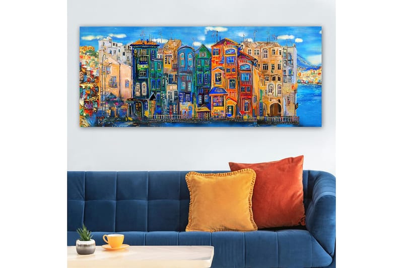 Canvastavla YTY Buildings & Cityscapes Flerfärgad - 120x50 cm - Inredning - Tavlor & posters - Canvastavla