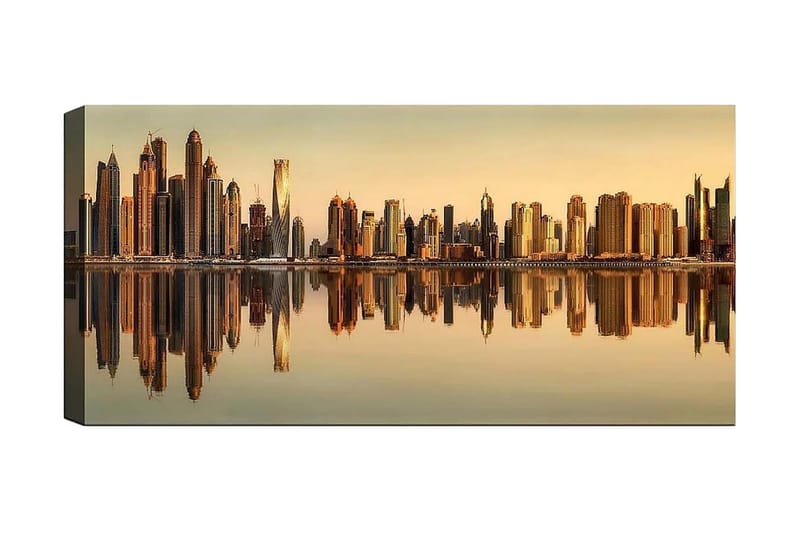 Canvastavla YTY Buildings & Cityscapes Flerfärgad - 120x50 cm - Inredning - Tavlor & posters - Canvastavla