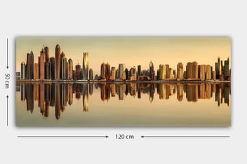 Canvastavla YTY Buildings & Cityscapes Flerfärgad - 120x50 cm - Inredning - Tavlor & posters - Canvastavla