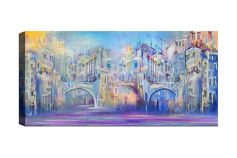 Canvastavla YTY Buildings & Cityscapes Flerfärgad - 120x50 cm - Inredning - Tavlor & posters - Canvastavla