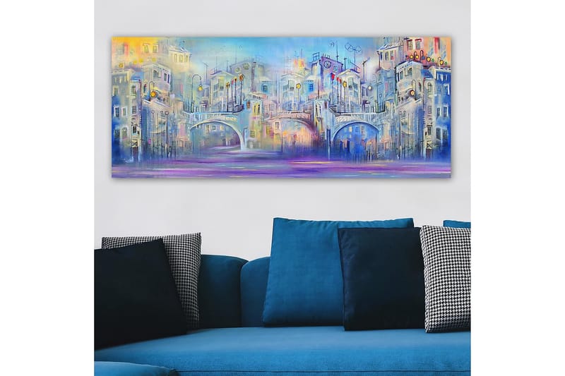 Canvastavla YTY Buildings & Cityscapes Flerfärgad - 120x50 cm - Inredning - Tavlor & posters - Canvastavla