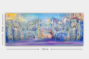 Canvastavla YTY Buildings & Cityscapes Flerfärgad - 120x50 cm - Inredning - Tavlor & posters - Canvastavla