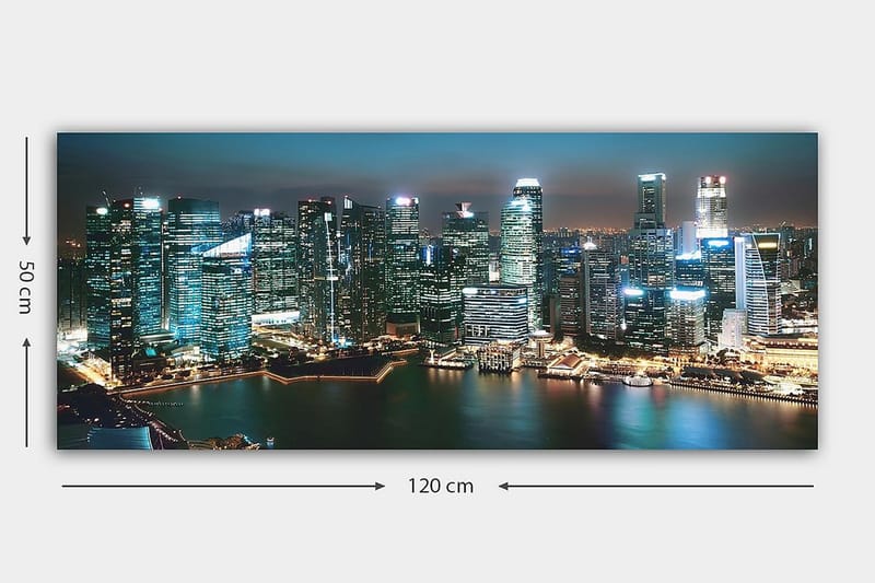 Canvastavla YTY Buildings & Cityscapes Flerfärgad - 120x50 cm - Inredning - Tavlor & posters - Canvastavla