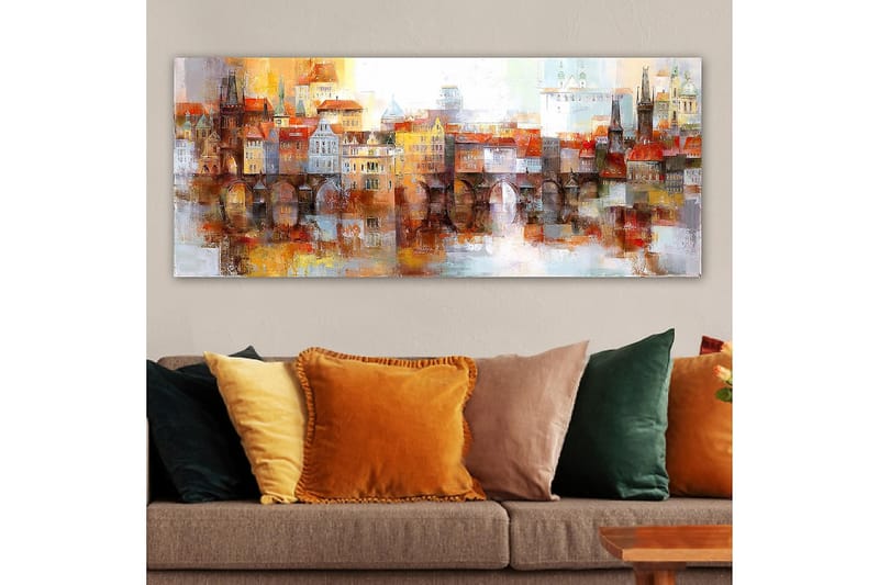 Canvastavla YTY Buildings & Cityscapes Flerfärgad - 120x50 cm - Inredning - Tavlor & posters - Canvastavla