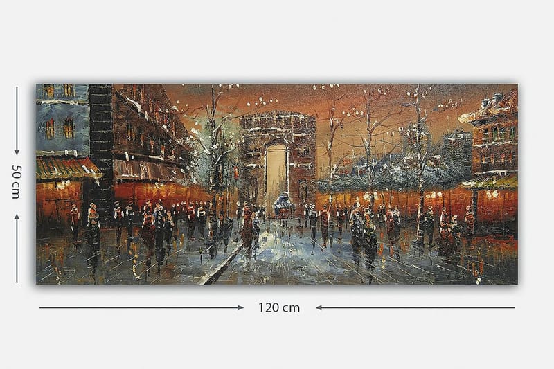 Canvastavla YTY Buildings & Cityscapes Flerfärgad - 120x50 cm - Inredning - Tavlor & posters - Canvastavla