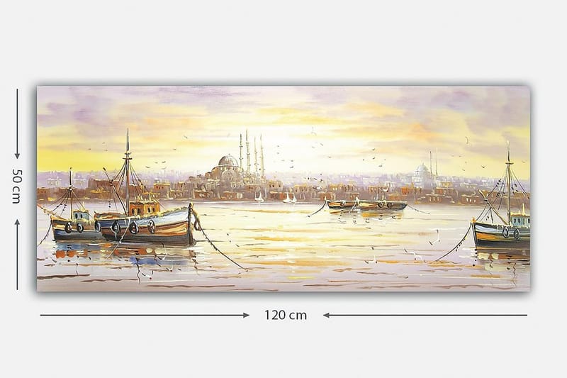 Canvastavla YTY Buildings & Cityscapes Flerfärgad - 120x50 cm - Inredning - Tavlor & posters - Canvastavla