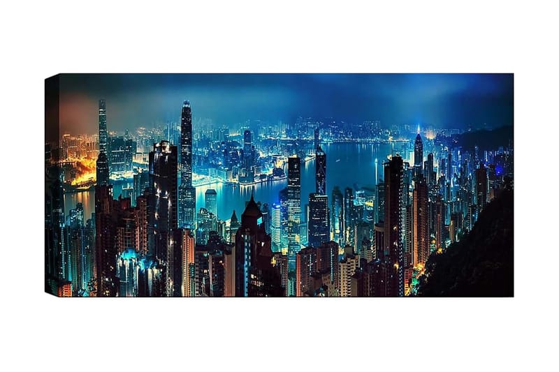 Canvastavla YTY Buildings & Cityscapes Flerfärgad - 120x50 cm - Inredning - Tavlor & posters - Canvastavla