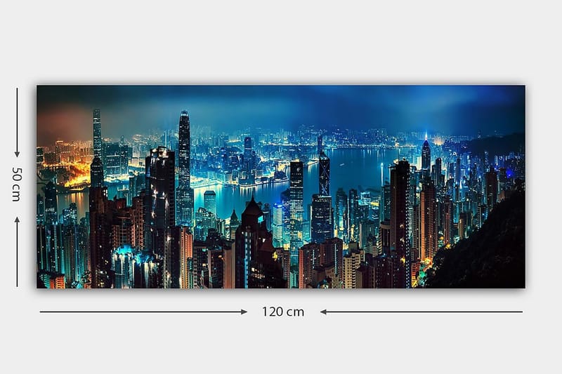 Canvastavla YTY Buildings & Cityscapes Flerfärgad - 120x50 cm - Inredning - Tavlor & posters - Canvastavla
