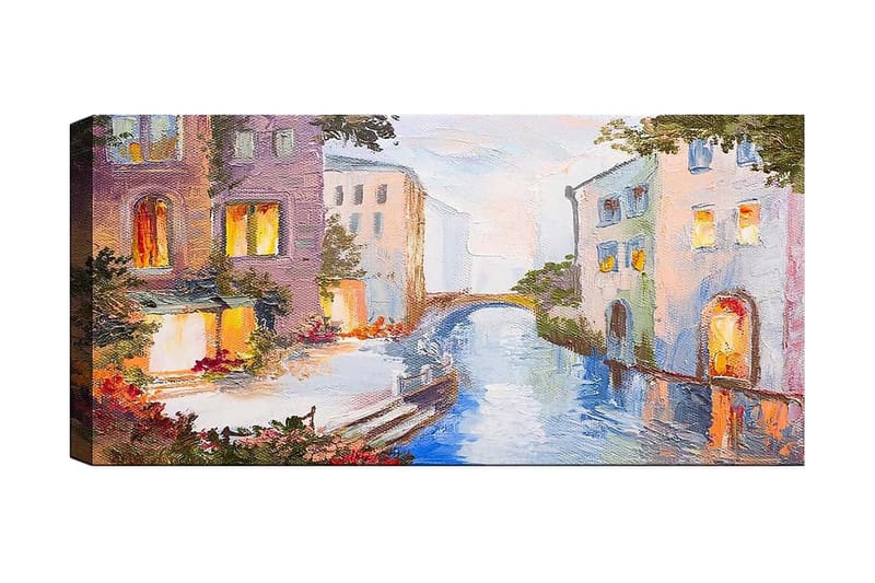 Canvastavla YTY Buildings & Cityscapes Flerfärgad - 120x50 cm - Inredning - Tavlor & posters - Canvastavla