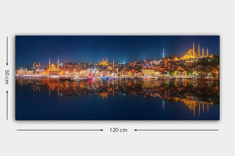 Canvastavla YTY Buildings & Cityscapes Flerfärgad - 120x50 cm - Inredning - Tavlor & posters - Canvastavla