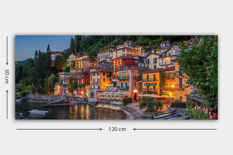 Canvastavla YTY Buildings & Cityscapes Flerfärgad - 120x50 cm - Inredning - Tavlor & posters - Canvastavla