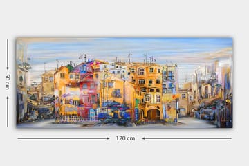 Canvastavla YTY Buildings & Cityscapes Flerfärgad - 120x50 cm - Inredning - Tavlor & posters - Canvastavla