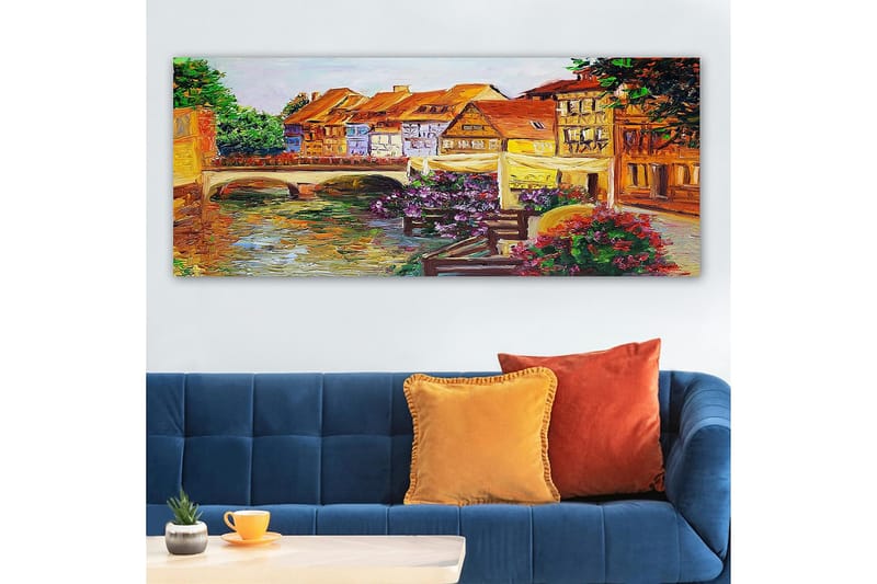 Canvastavla YTY Buildings & Cityscapes Flerfärgad - 120x50 cm - Inredning - Tavlor & posters - Canvastavla