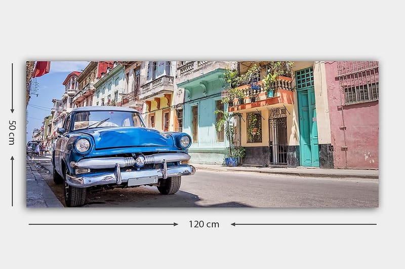 Canvastavla YTY Buildings & Cityscapes Flerfärgad - 120x50 cm - Inredning - Tavlor & posters - Canvastavla