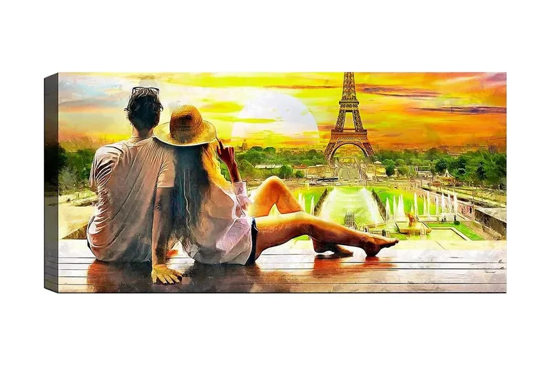 Canvastavla YTY Buildings & Cityscapes Flerfärgad, 120x50 cm