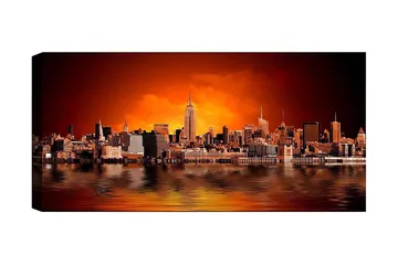 Canvastavla YTY Buildings & Cityscapes Flerfärgad - 120x50 cm - Inredning - Tavlor & posters - Canvastavla