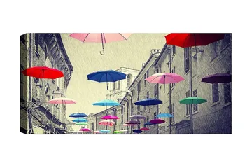 Canvastavla YTY Buildings & Cityscapes Flerfärgad - 120x50 cm - Inredning - Tavlor & posters - Canvastavla