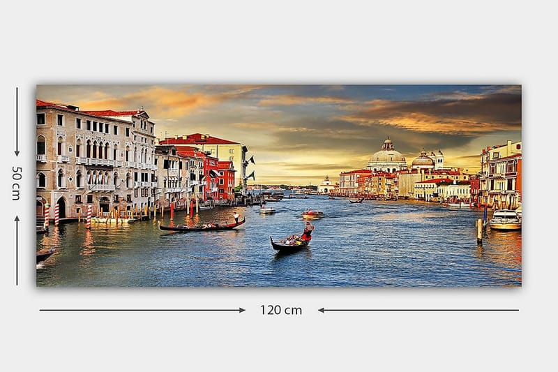 Canvastavla YTY Buildings & Cityscapes Flerfärgad - 120x50 cm - Inredning - Tavlor & posters - Canvastavla
