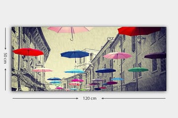 Canvastavla YTY Buildings & Cityscapes Flerfärgad - 120x50 cm - Inredning - Tavlor & posters - Canvastavla