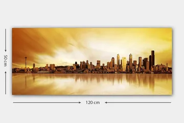 Canvastavla YTY Buildings & Cityscapes Flerfärgad - 120x50 cm - Inredning - Tavlor & posters - Canvastavla