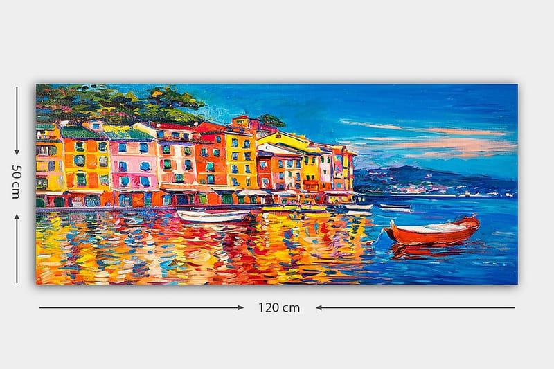 Canvastavla YTY Buildings & Cityscapes Flerfärgad - 120x50 cm - Inredning - Tavlor & posters - Canvastavla