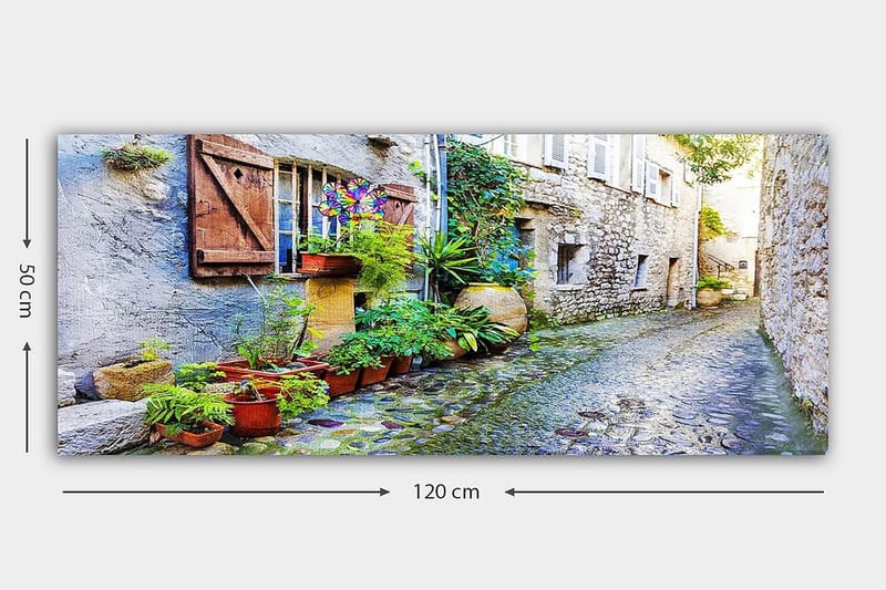 Canvastavla YTY Buildings & Cityscapes Flerfärgad - 120x50 cm - Inredning - Tavlor & posters - Canvastavla