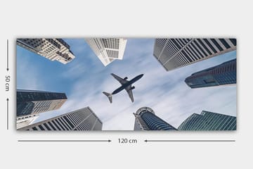 Canvastavla YTY Buildings & Cityscapes Flerfärgad - 120x50 cm - Inredning - Tavlor & posters - Canvastavla