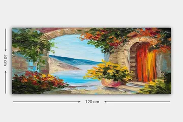 Canvastavla YTY Buildings & Cityscapes Flerfärgad - 120x50 cm - Inredning - Tavlor & posters - Canvastavla