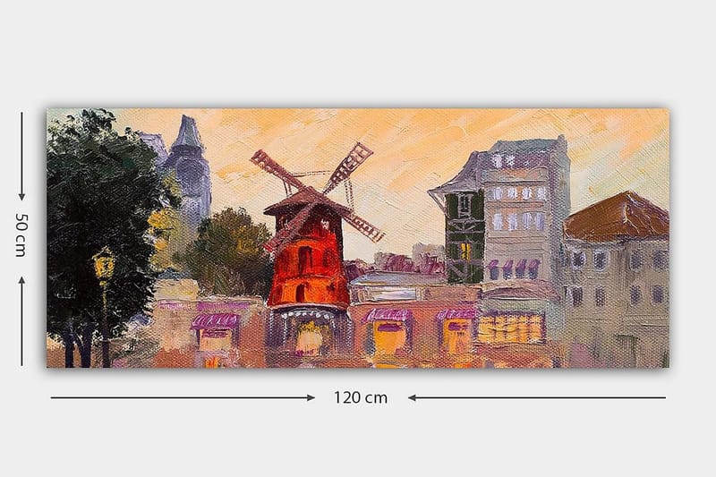 Canvastavla YTY Buildings & Cityscapes Flerfärgad - 120x50 cm - Inredning - Tavlor & posters - Canvastavla