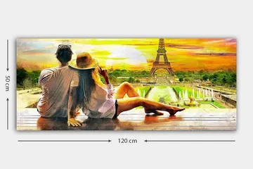 Canvastavla YTY Buildings & Cityscapes Flerfärgad - 120x50 cm - Inredning - Tavlor & posters - Canvastavla