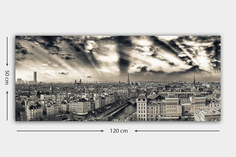 Canvastavla YTY Buildings & Cityscapes Flerfärgad - 120x50 cm - Inredning - Tavlor & posters - Canvastavla