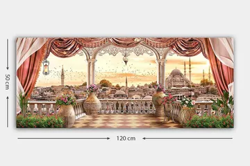 Canvastavla YTY Buildings & Cityscapes Flerfärgad - 120x50 cm - Inredning - Tavlor & posters - Canvastavla