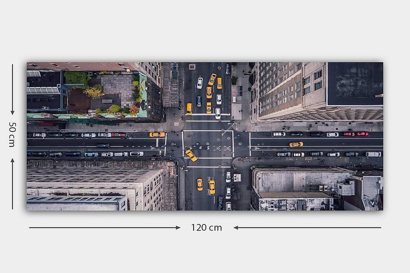 Canvastavla YTY Buildings & Cityscapes Flerfärgad - 120x50 cm - Inredning - Tavlor & posters - Canvastavla