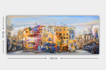 Canvastavla YTY Buildings & Cityscapes Flerfärgad - 120x50 cm - Inredning - Tavlor & posters - Canvastavla