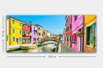 Canvastavla YTY Buildings & Cityscapes Flerfärgad - 120x50 cm - Inredning - Tavlor & posters - Canvastavla