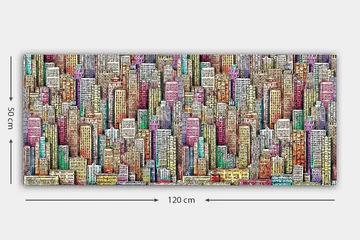 Canvastavla YTY Buildings & Cityscapes Flerfärgad - 120x50 cm - Inredning - Tavlor & posters - Canvastavla