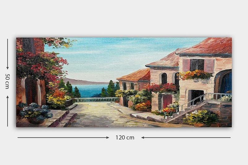 Canvastavla YTY Buildings & Cityscapes Flerfärgad - 120x50 cm - Inredning - Tavlor & posters - Canvastavla