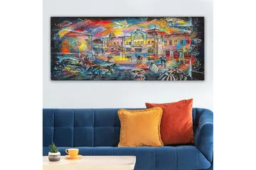 Canvastavla YTY Buildings & Cityscapes Flerfärgad - 120x50 cm - Inredning - Tavlor & posters - Canvastavla