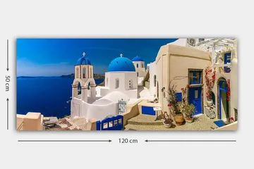 Canvastavla YTY Buildings & Cityscapes Flerfärgad - 120x50 cm - Inredning - Tavlor & posters - Canvastavla