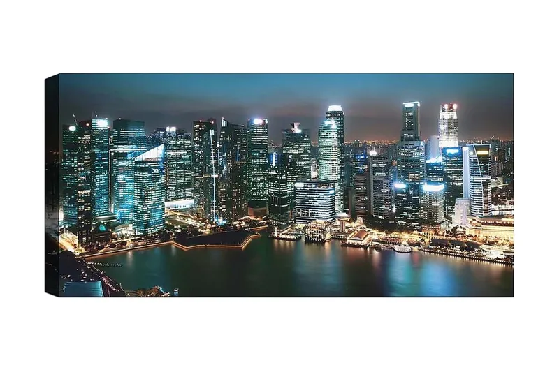 Canvastavla YTY Buildings & Cityscapes Flerfärgad - 120x50 cm - Inredning - Tavlor & posters - Canvastavla