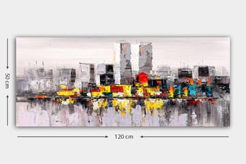 Canvastavla YTY Buildings & Cityscapes Flerfärgad - 120x50 cm - Inredning - Tavlor & posters - Canvastavla