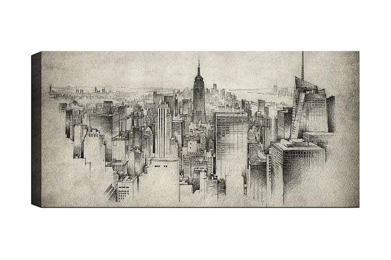 Canvastavla YTY Buildings & Cityscapes Flerfärgad, 120x50 cm