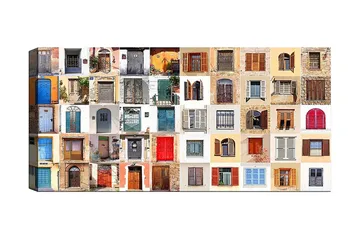 Canvastavla YTY Buildings & Cityscapes Flerfärgad - 120x50 cm - Inredning - Tavlor & posters - Canvastavla